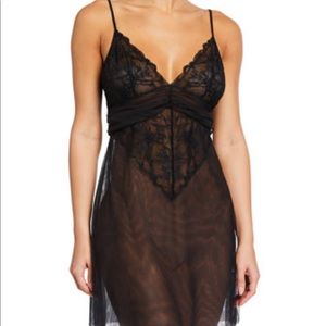 La Perla Black Tulle Chemise